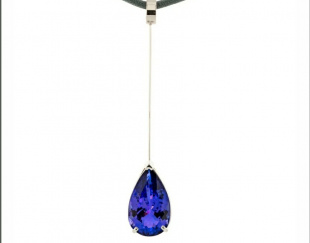 MODÈLE CLUB - Pendentif tanzanite taille poire