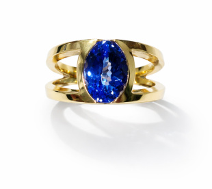 Modèle Alia - Bague tanzanite or jaune
